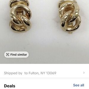 Elegant Gold Knot Earrings